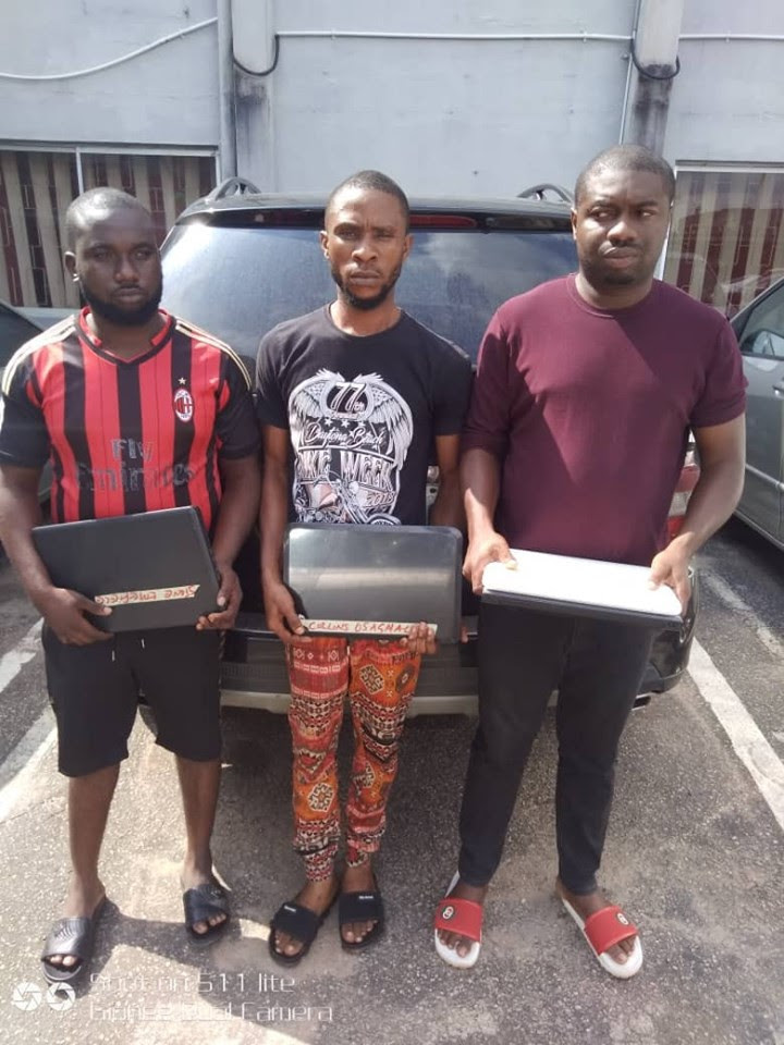 EFCC arrests Cyber criminal, two others in Benin (photos)