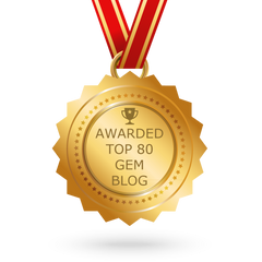 Top 80 Gem Blog Award Badge