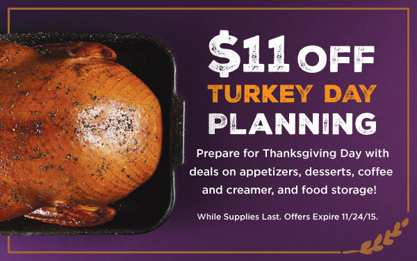$11 off Thanksgiving Party Prep