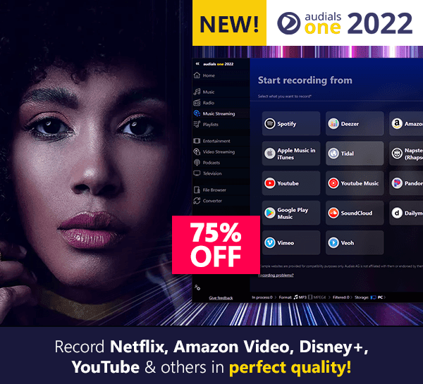 50% Off Audials One 2020 Coupon