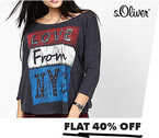 Flat 40% off on Women s.Oliver Clothing 