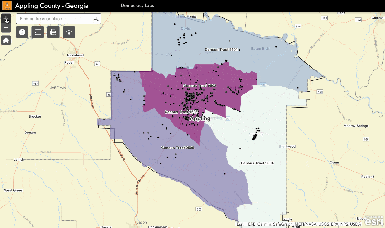 Use ArcGIS Online and Living Atlas to find unregistered voters.