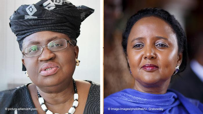  Ngozi Okonjo-Iweala, da Nigéria, e Amina Mohamed, do Quênia