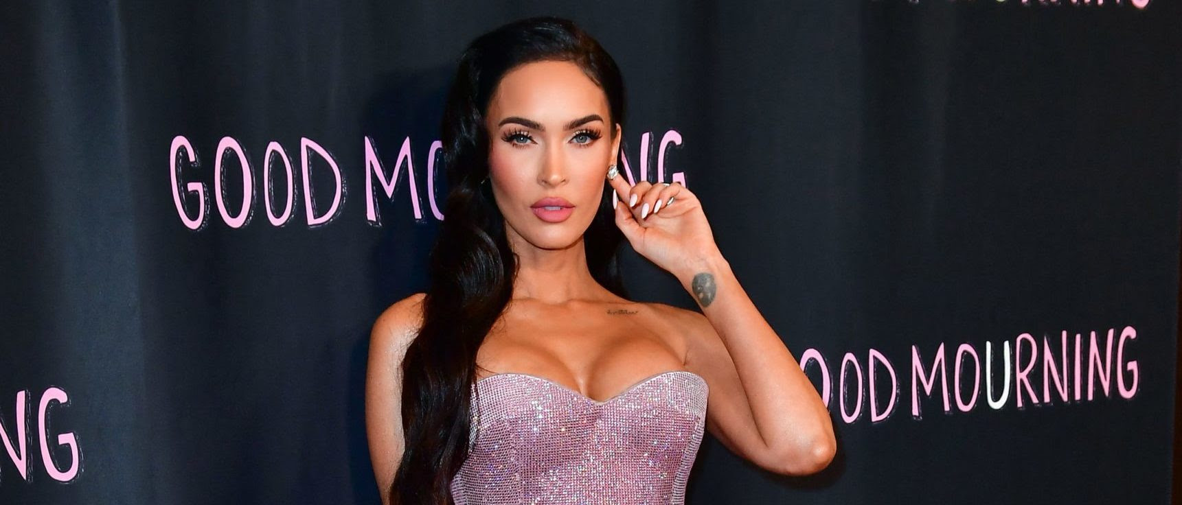 Megan Fox Compares Her Head To An Edamame Bean, But Her Sheer Outfit Has Fans Looking In A Different Direction