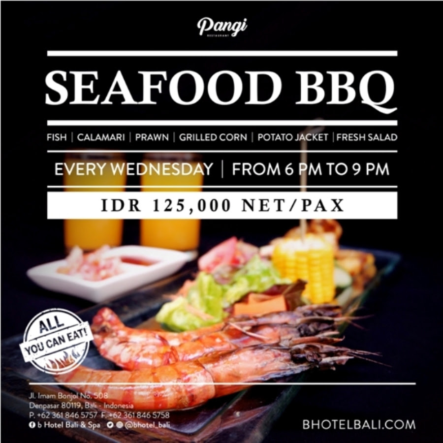 ALL YOU CAN EAT Seafood BBQ at Pangi Restaurant | Bali ...