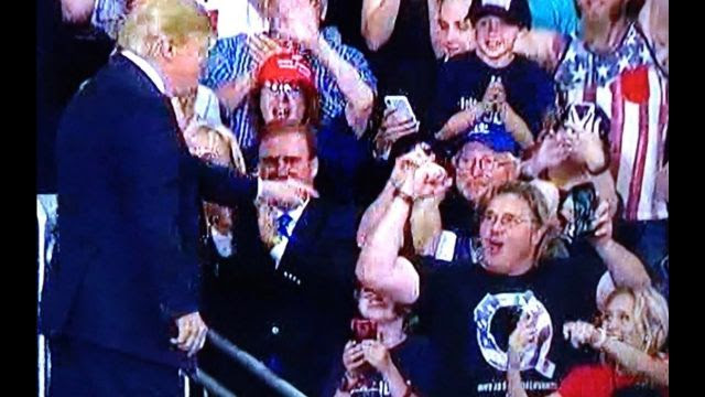 Q Anon: Trump Points at Q Anon Guy Then Gives Him VIP Access (Video)