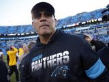 FILE - In this Sunday, Dec. 1, 2019, file photo, Carolina Panthers head coach Ron Rivera leaves the field following an NFL football game against the Washington Redskins in Charlotte, N.C. The Panthers fired Rivera on Tuesday, Dec. 3, 2019, parting ways with him with four games left in the regular season. (AP Photo/Brian Blanco, File)