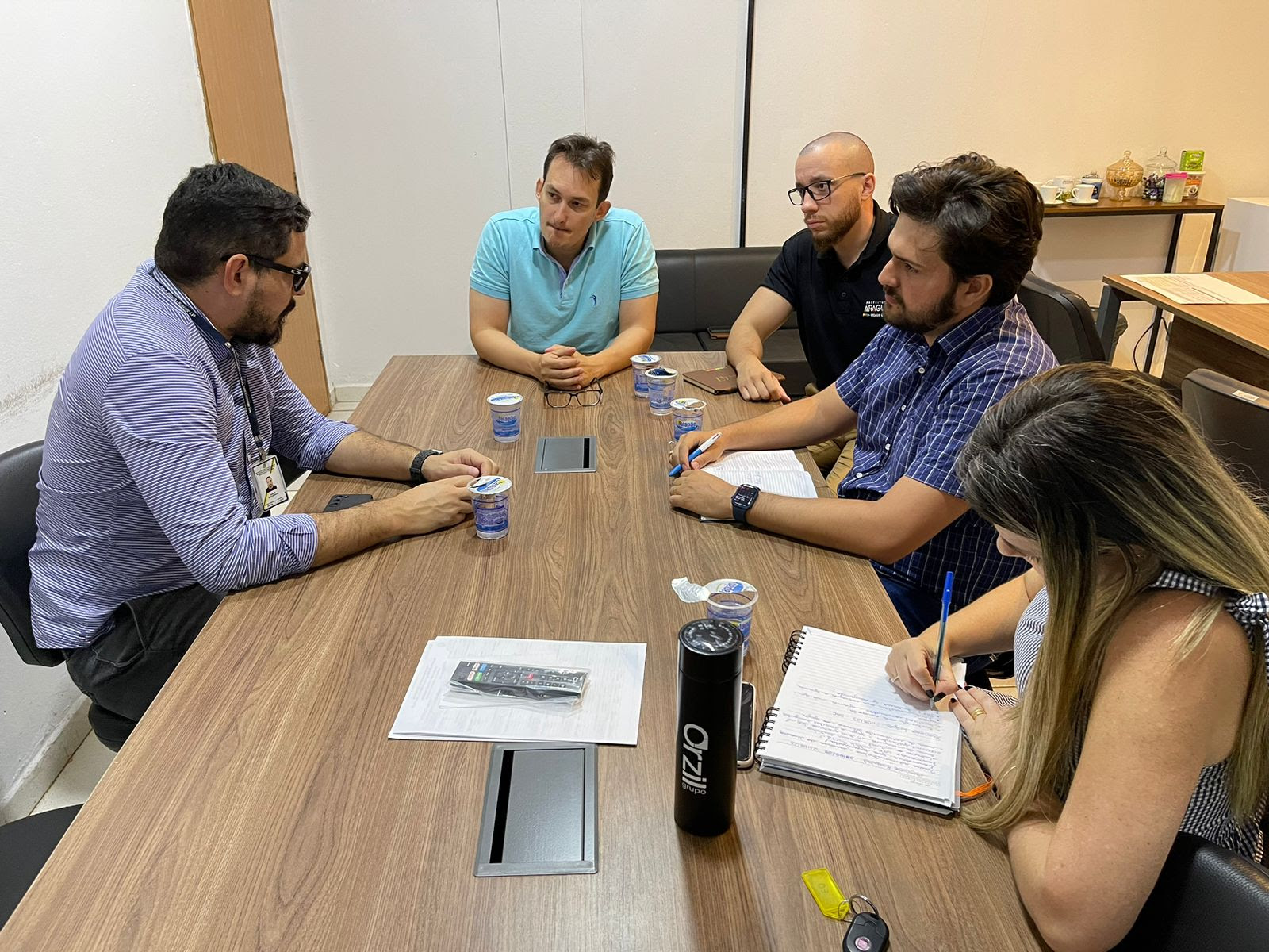 Na reunião com o secretário Frederico Prado, o técnico da SAC detalhou as próximas etapas para o processo de qualificação do aeroporto
