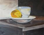 White Cup and Quince - Posted on Sunday, January 25, 2015 by Peter Wellington