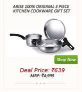 Arise 100% Original 3 Piece Kitchen Cookware Gift
Set