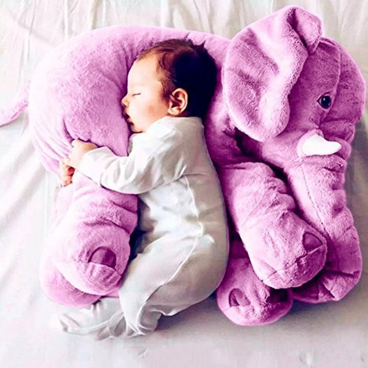 Give this soft, plush and cuddly elephant, which will surely keep your ...