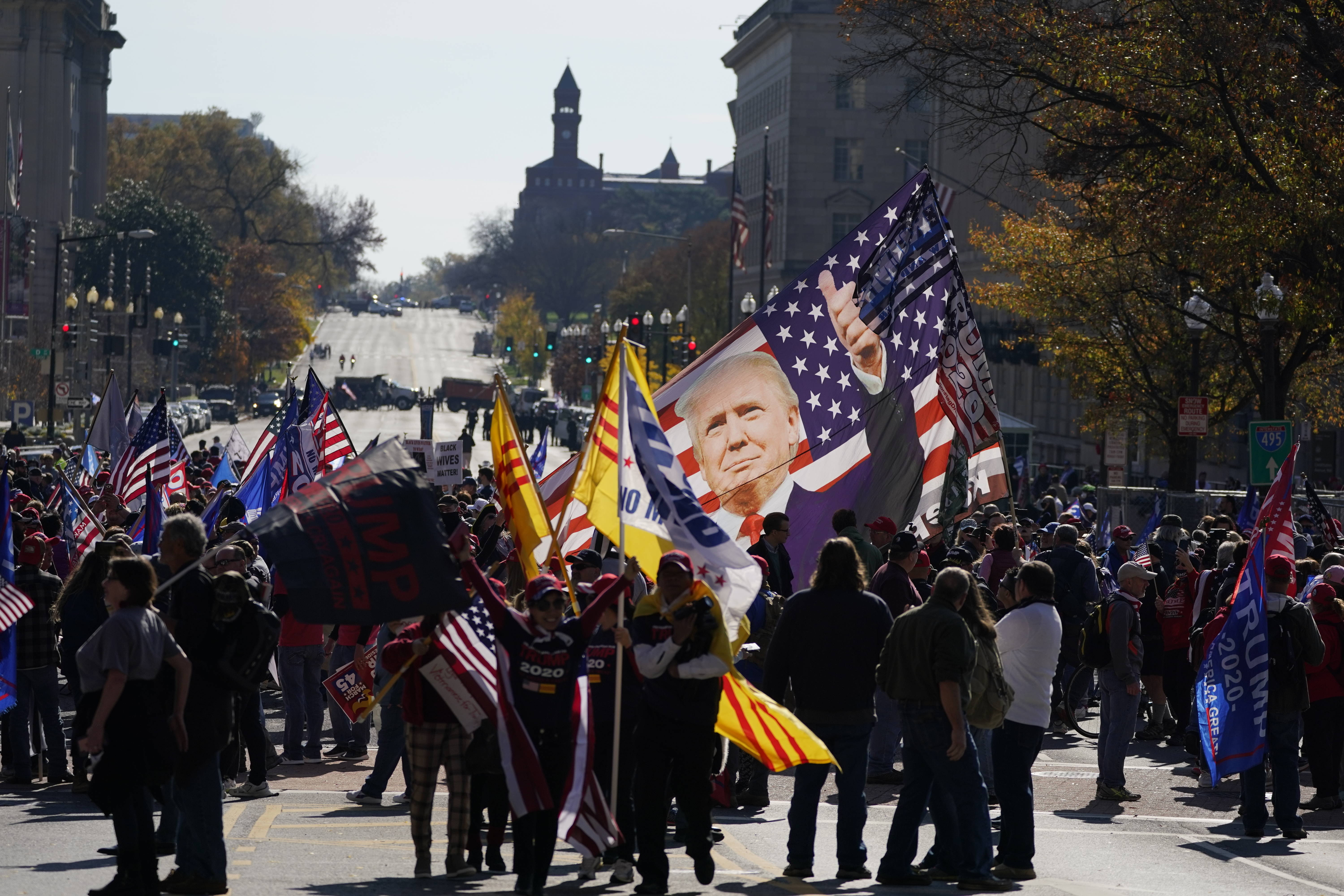 Supporters of President Trump rally on Saturday in Washington, D.C. (Julio Cortez/AP)