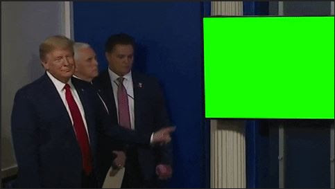 trump green screen