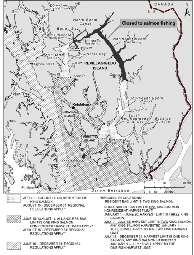 Revised 2022 Regional King Salmon Sport Fishing Regulations for  the Ketchikan Area