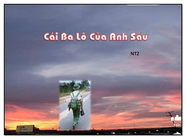 CÁI BA LÔ CỦA ANH SÁU  TỰA