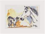 Horse and Cat - Posted on Tuesday, December 23, 2014 by Peter Bluemling