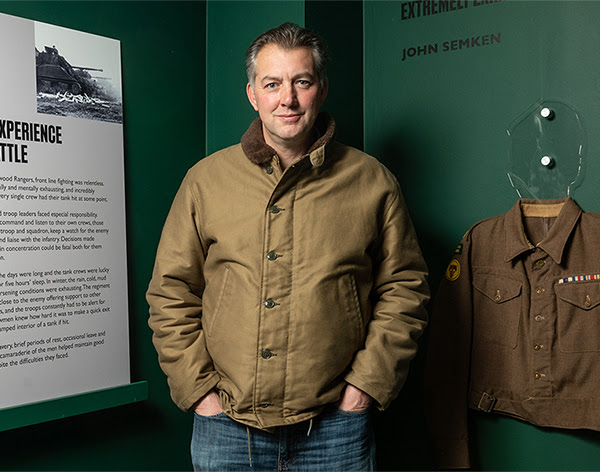 James Holland in the Brothers in Arms exhibition