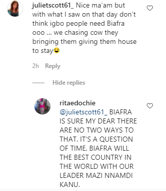 Biafra is sure, it will be the best country in the world with our leader Nnamdi Kanu - Actress Rita Edochie