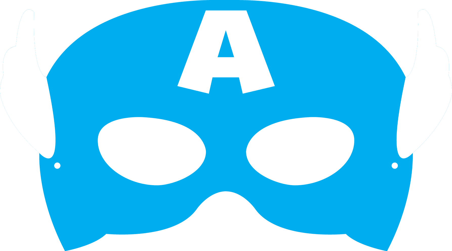 Superhero Mask Template Free download on ClipArtMag