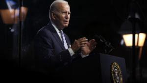 PHILADELPHIA, PENNSYLVANIA - SEPTEMBER 01: U.S. President Joe Biden delivers a primetime speech at Independence National Historical Park September 1, 2022 in Philadelphia, Pennsylvania. President Biden spoke on &quot;the continued battle for the Soul of the Nation.&quot; (Photo by Alex Wong/Getty Images)