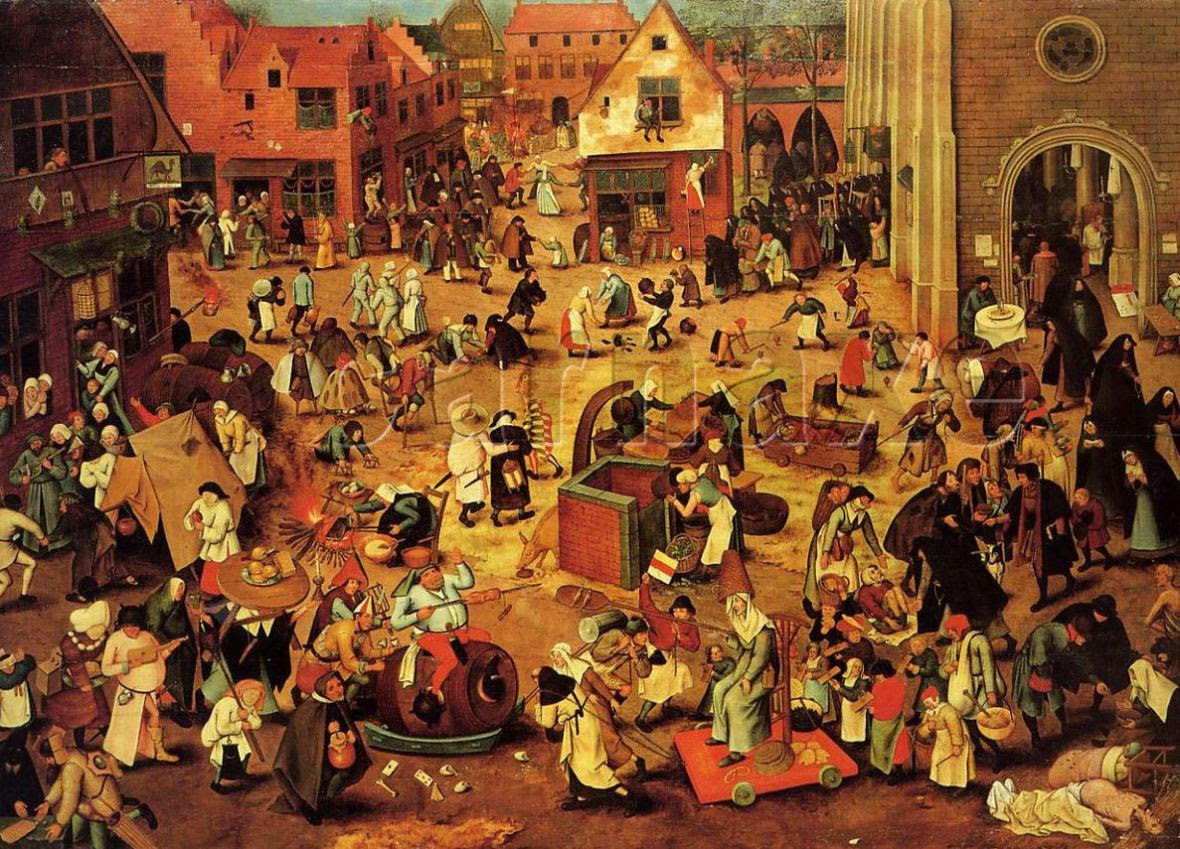 Cena da Idade Média by Pieter Bruegel (≈1525-1569), artista flamengo