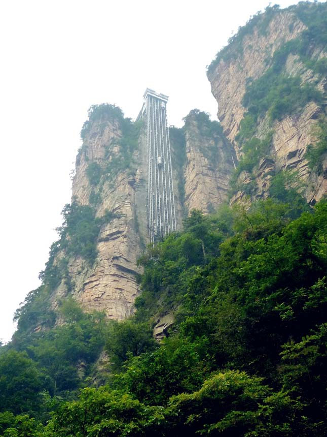 Bailong lift, a világ legmagasabb liftje