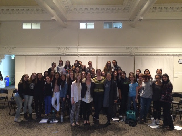 The San Francisco Girls Chorus with Laurie Rubin, her partner Jenny, Minna Choi, and Lisa Bielawa.