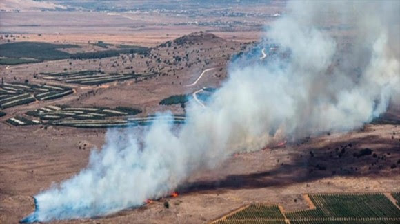 Presunto lugar donde cayó el Sujoi Su-24 ruso derribado por la Aviación turca.