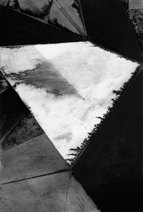 academia artium peña clases dibujo pintura Erlea Maneros Zabala. Exercises on Abstraction Series V, 2015. Tinta china sobre papel offset