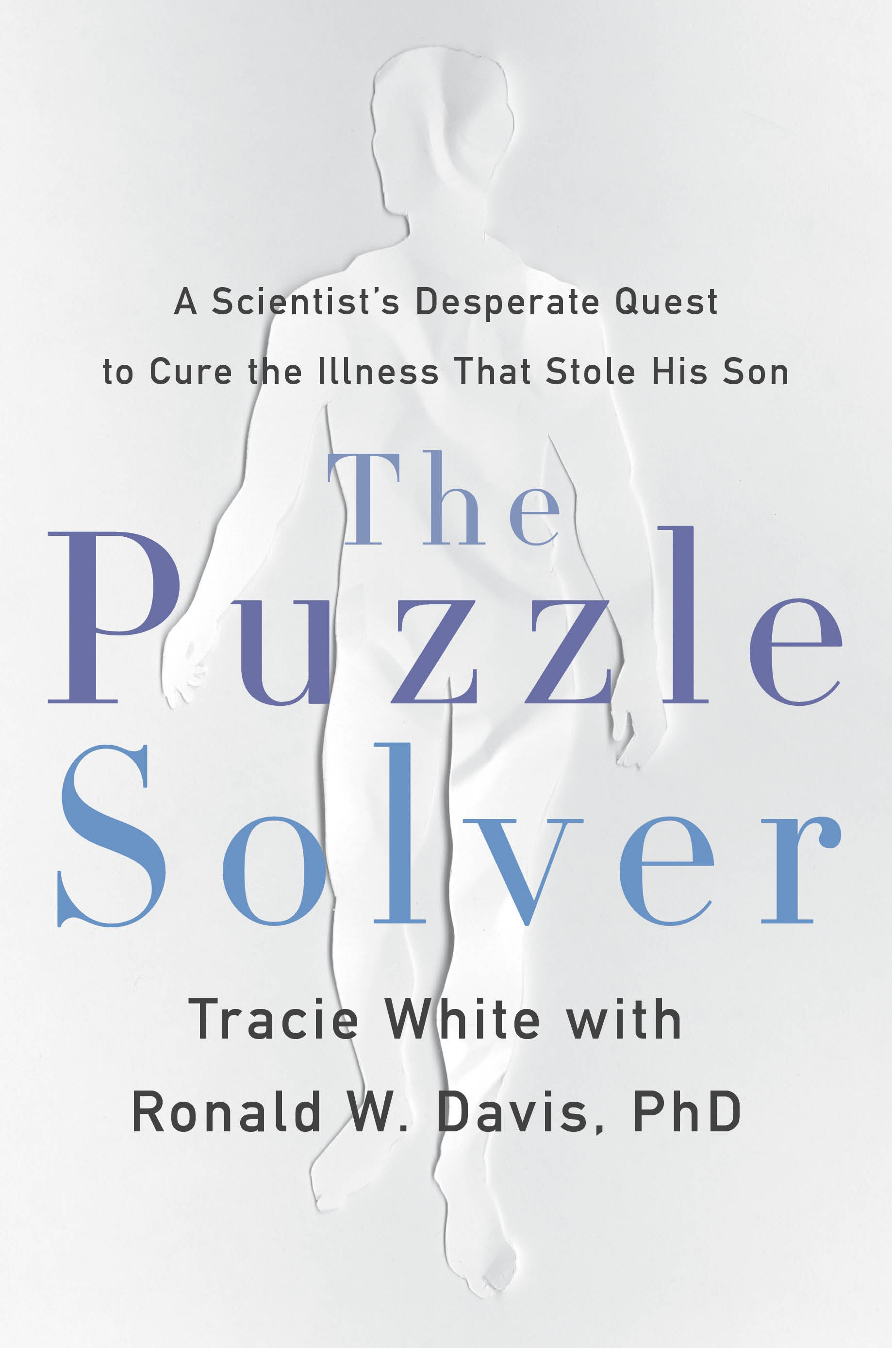 A book cover with an illustration of a person. Text: The Puzzle Solver