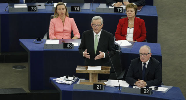Jean Claude Juncker, durante una intervención en el Parlamento Europeo.