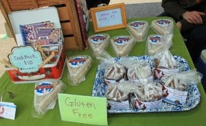 Break O'Day Farm sells gluten-free baked goods and will have frozen rabbit and chicken soon. 