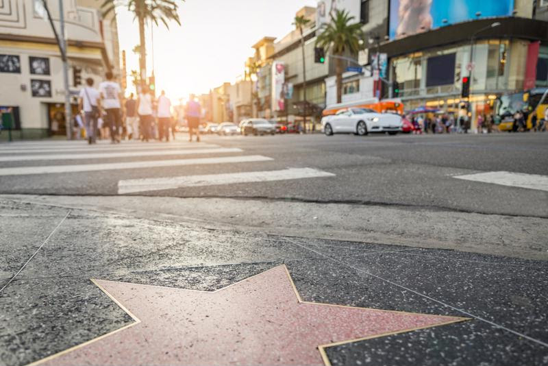Check out the Hollywood Walk of Fame.