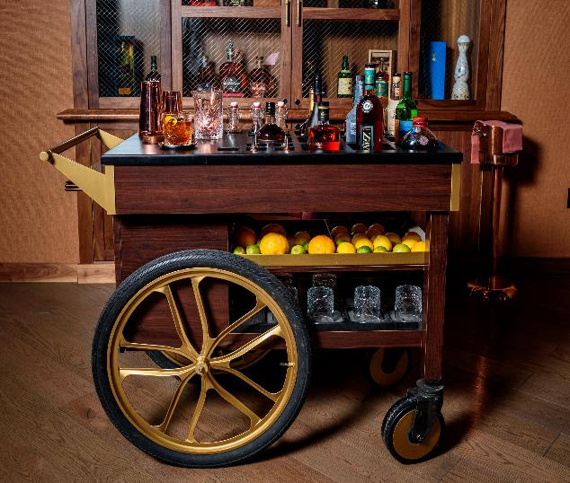 Old Fashioned Beverage Cart