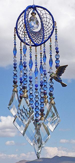 Kate McKeough Hummingbird Blue Dreamcatcher.jpg