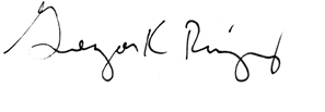 Greg Ridgeway Signature