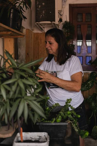 A sindicalista Maria da Guia em sua casa em Altamira