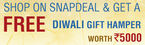 Shop on SnapDeal & get FREE diwali hamper worth Rs 5000
