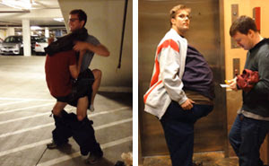 Best Friends Sneak Into A Movie Dressed As One Person (Video)