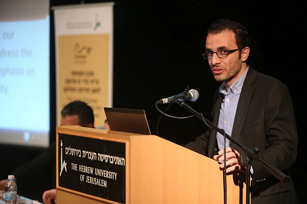 Syrian opposition member speaking at Hebrew University of Jerusalem