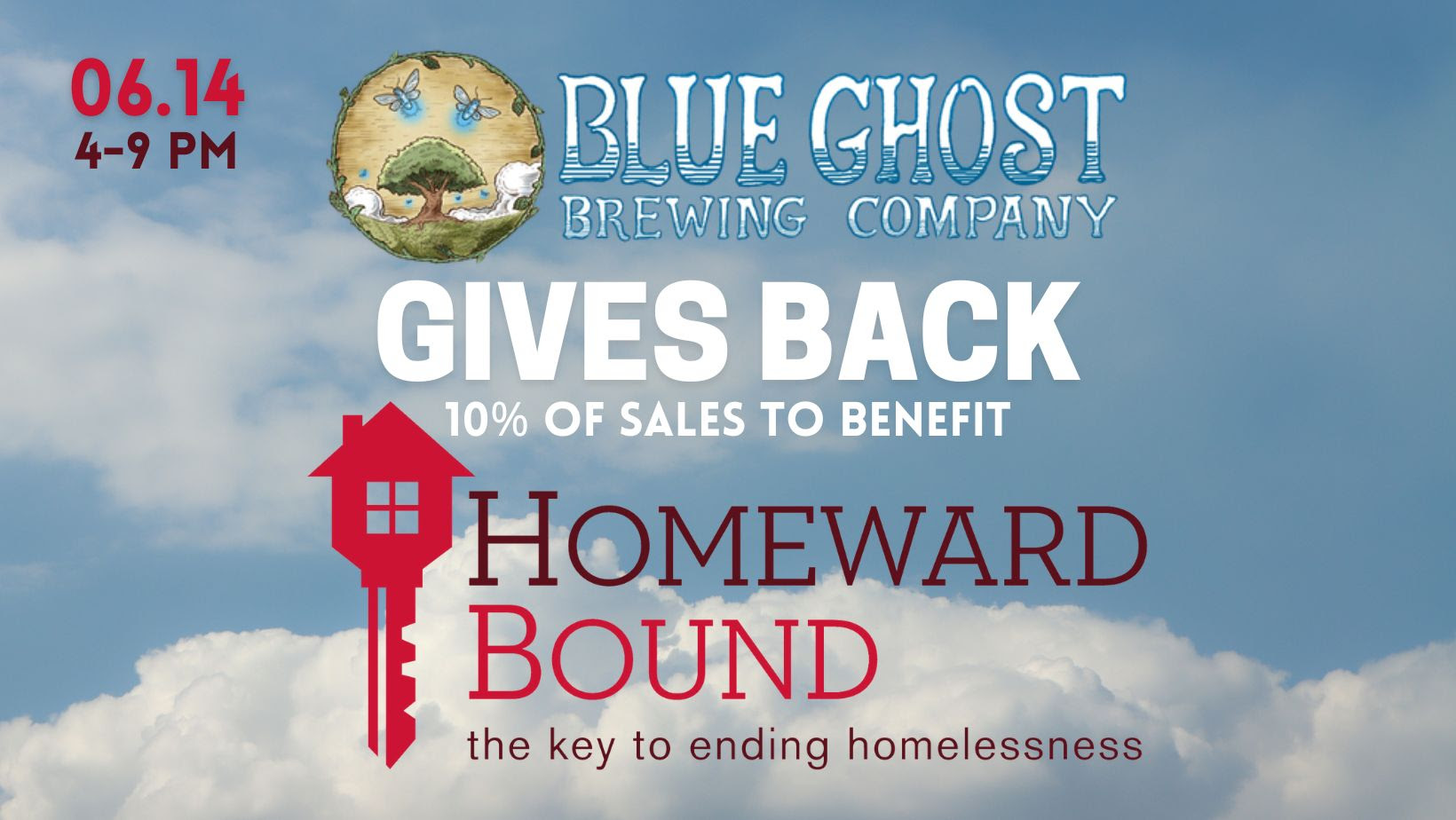 Blue Ghost Brewing Company gives back to Homeward Bound this Wednesday, 6/19!