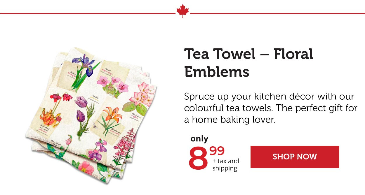 Tea Towel - Floral Emblems