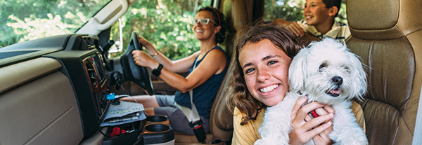 family getting ready to travel within NSW
