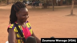 Astrid Coulibaly, à Ouagadougou, le 25 novembre 2017. (VOA/Zoumana Wonogo)