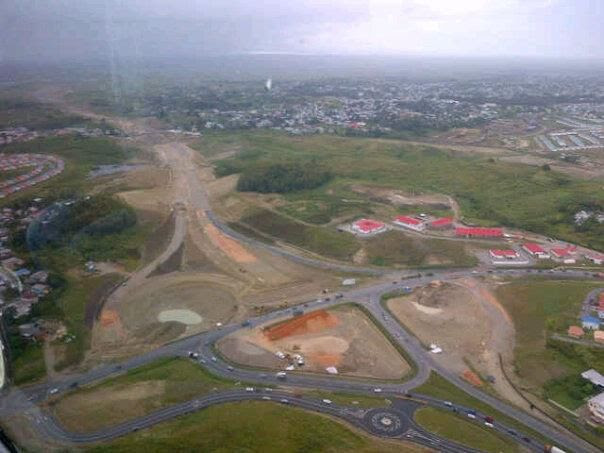 The extension of the highway from San Fernando to Point Fortin.