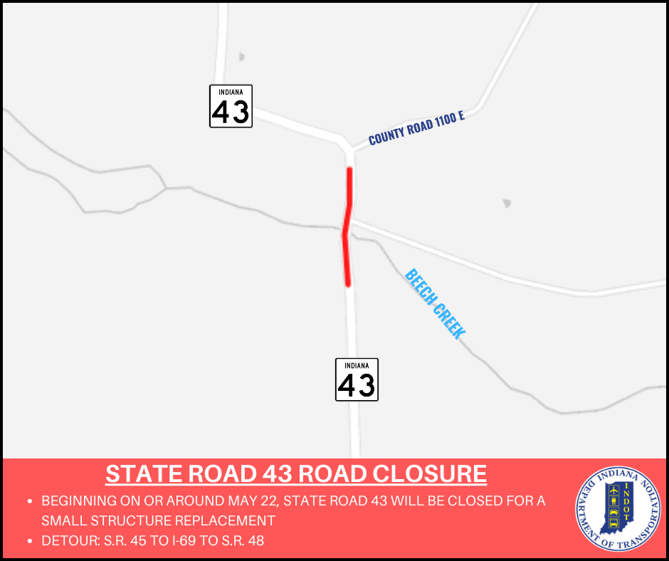 SR 43 closure