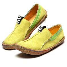 Women Casual Round Toe Soft Sole Flat Loafers