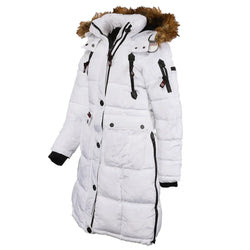 Canada Weather Gear Women's Long Puffer w/ Sherpa in Hood