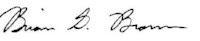 Brian S. Brown signature