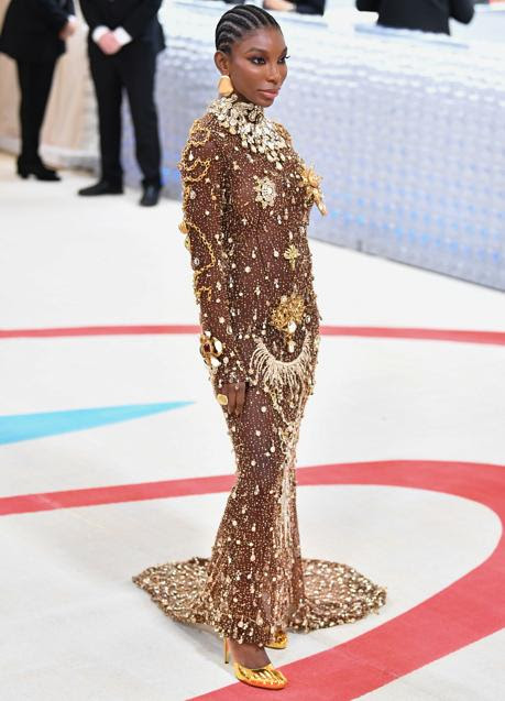 Michaela Coel en la Met Gala. / GTRES